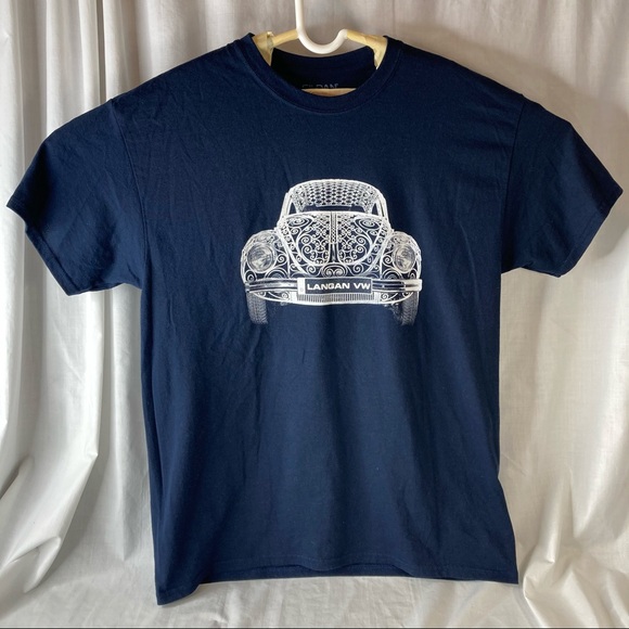 Gildan Other - Volkswagen Bug Dealer TShirt Beetle Double Sided L